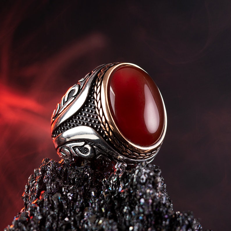 Aqeeq Silver ring for Men Honor