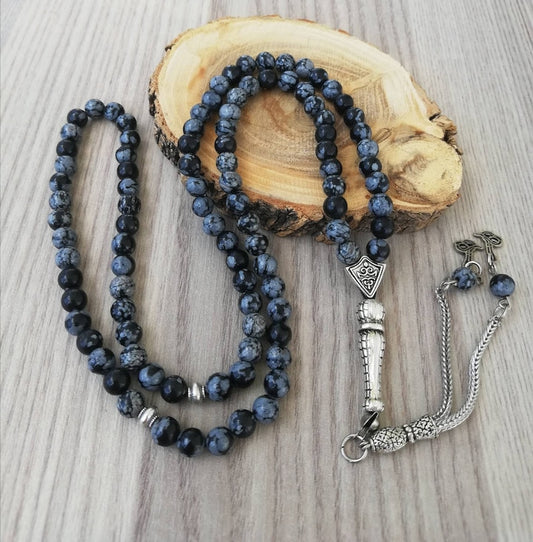 99Beads Obsidian stone Prayer Beads