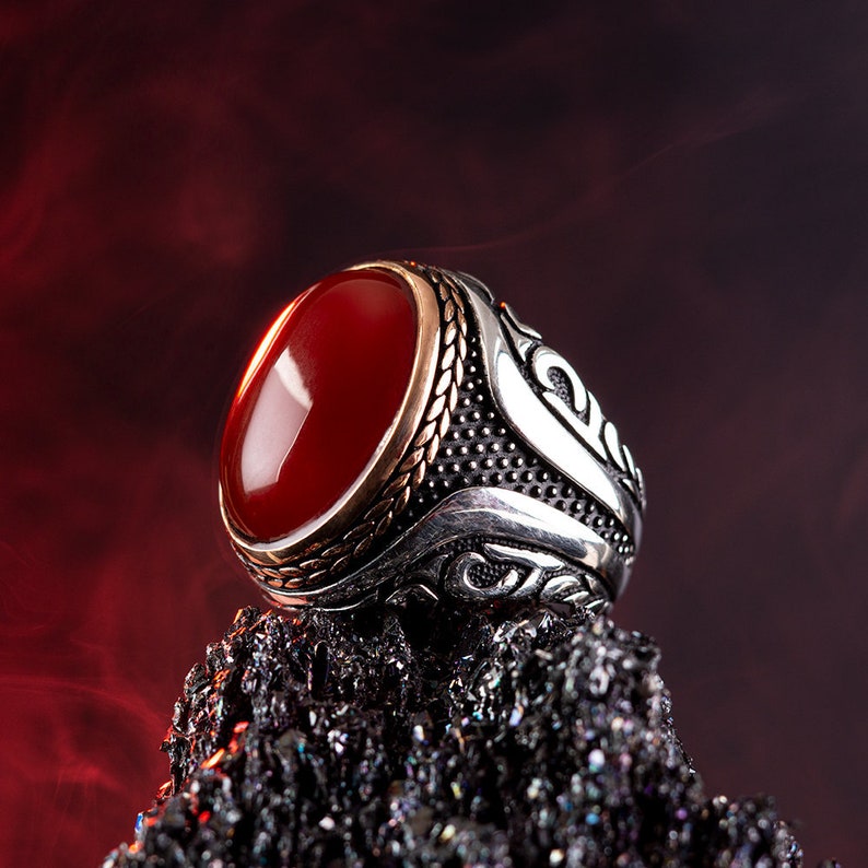 Aqeeq Silver ring for Men Honor