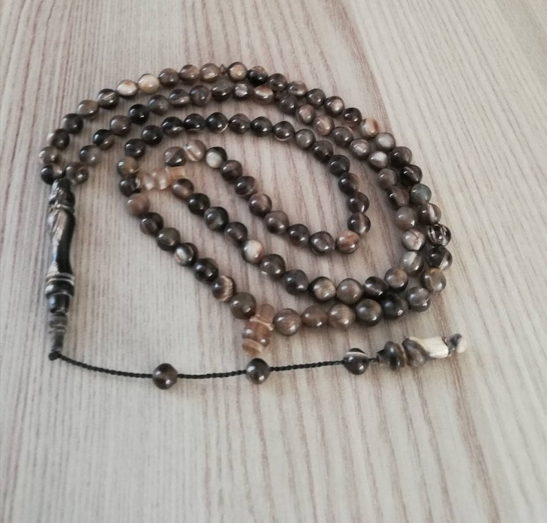 99 Buffalo Horns Prayer Beads