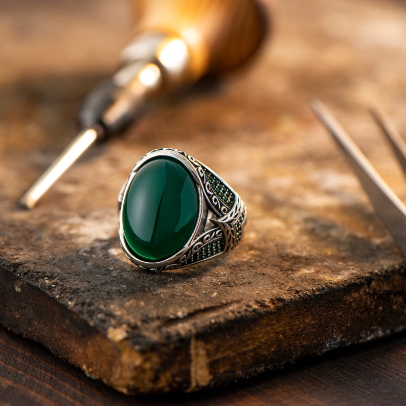 Turquoise Silver ring for Men Successor