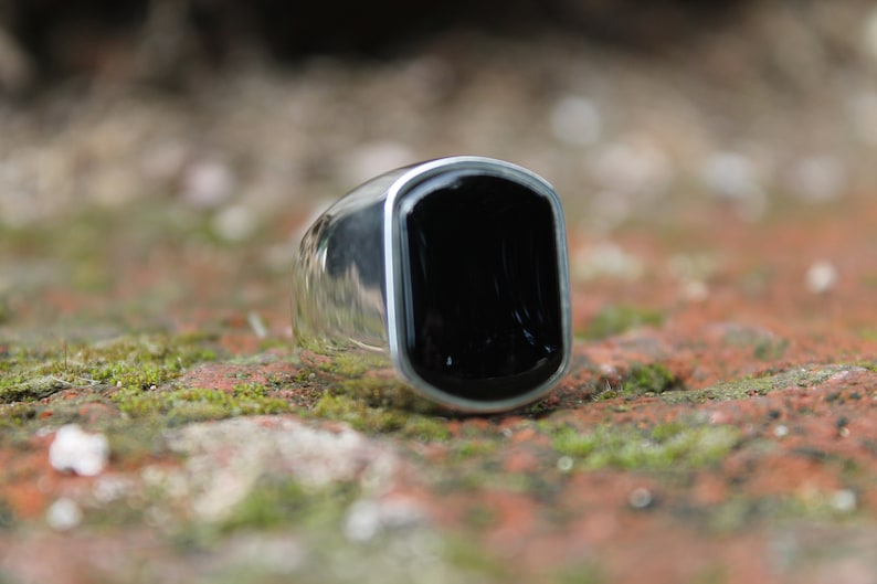 Onyx Silver Ring - Standard