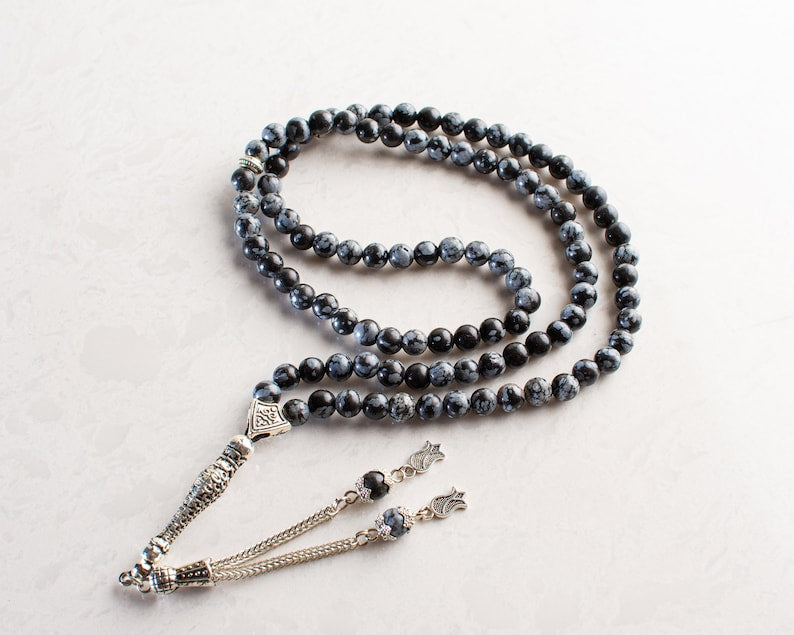 99Beads Obsidian stone Prayer Beads