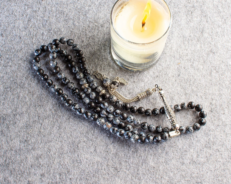 99Beads Obsidian stone Prayer Beads