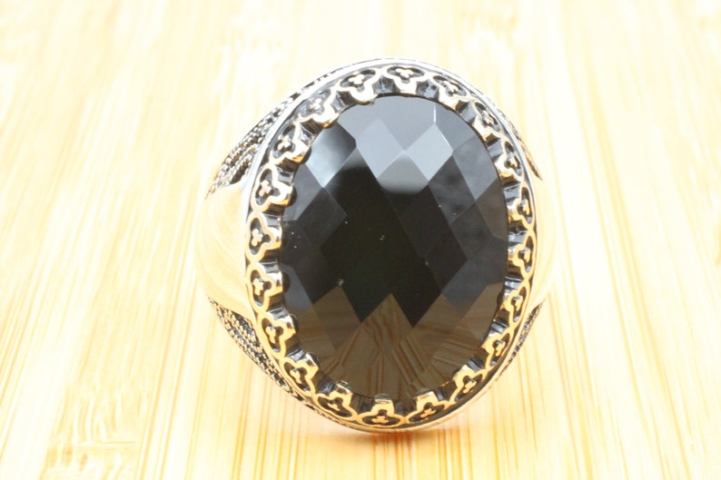 Onyx Silver ring-SilverShadow