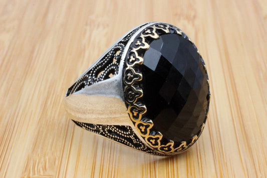 Onyx Silver ring-SilverShadow