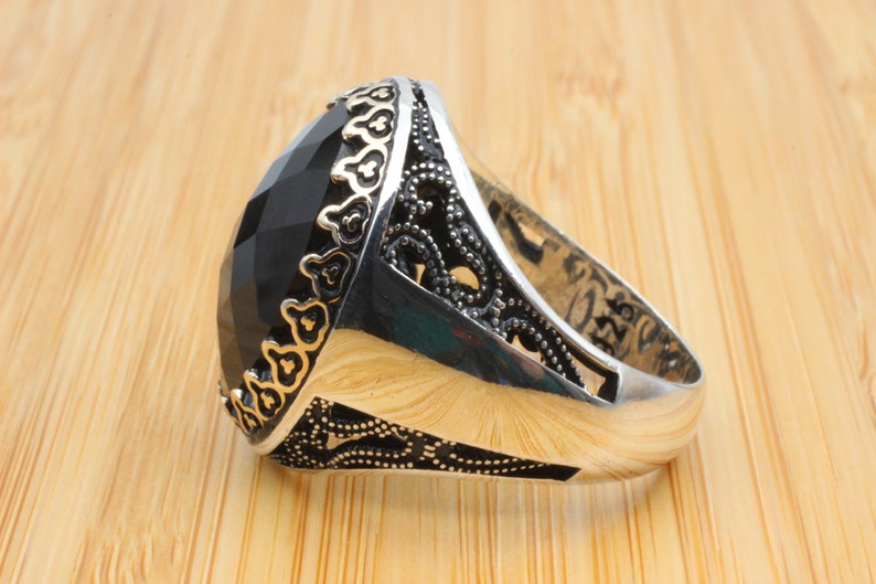 Onyx Silver ring-SilverShadow