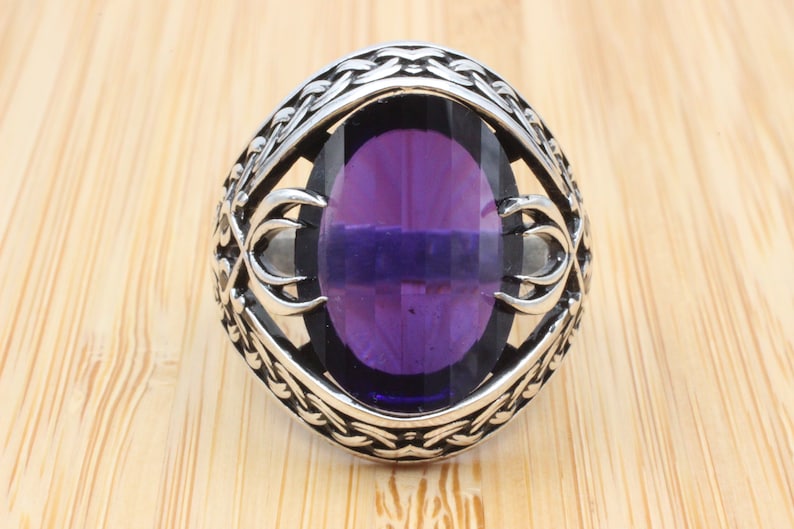 Amethyst Silver ring-Ottoman