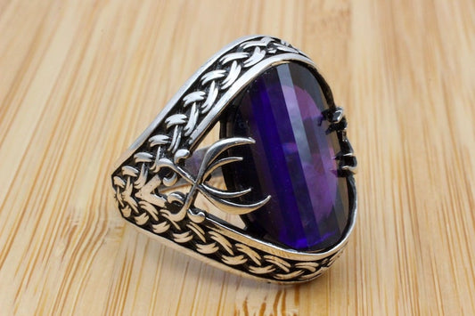 Amethyst Silver ring-Ottoman