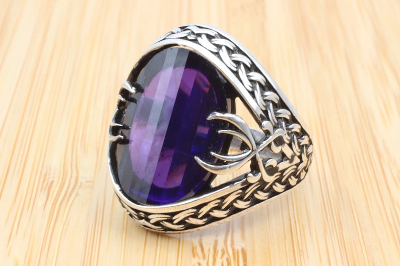 Amethyst Silver ring-Ottoman