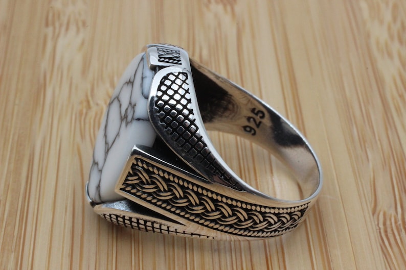 Aqeeq Silver ring for Men Balance