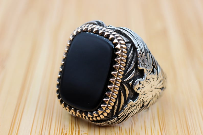 Onyx Silver ring-Night Soul