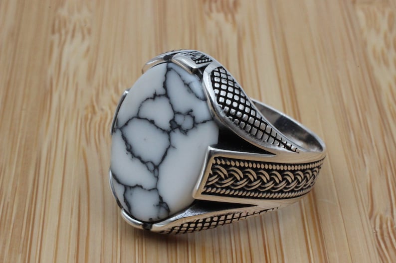 Aqeeq Silver ring for Men Balance