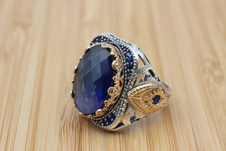 Sapphire Ring Silver-Emperor