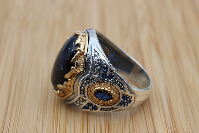 Sapphire Ring Silver-Silent Sky