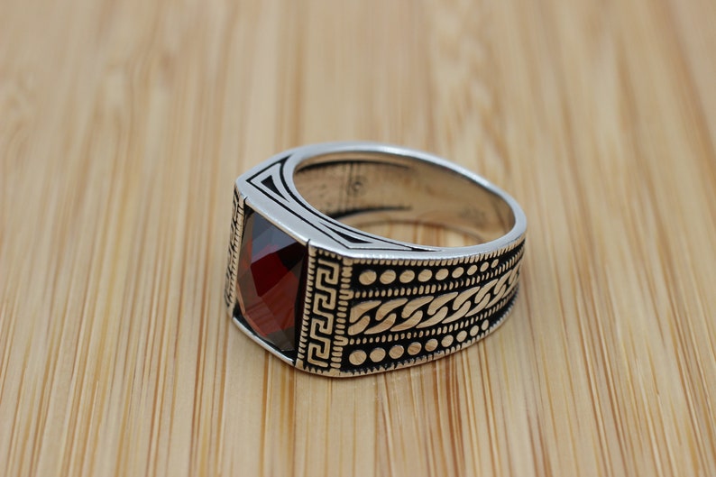 Ruby Silver ring-Aura