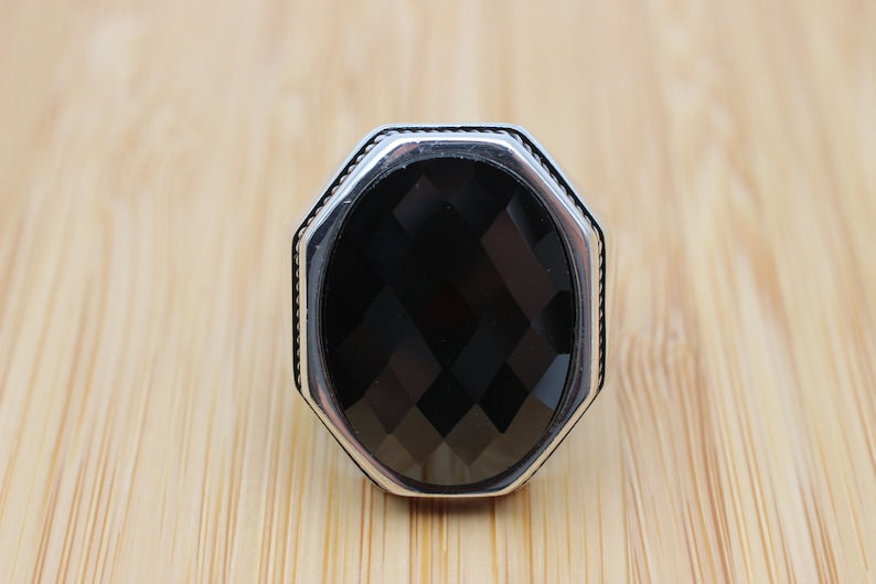 Onyx Silver ring-Silverado