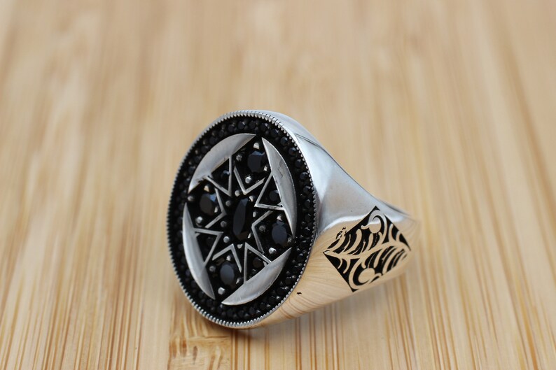 Onyx Silver ring-Stones of Life