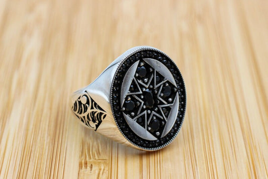 Onyx Silver ring-Stones of Life