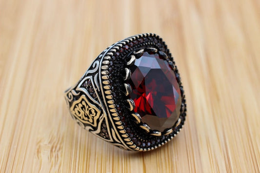 Ruby Silver Ring-Leader