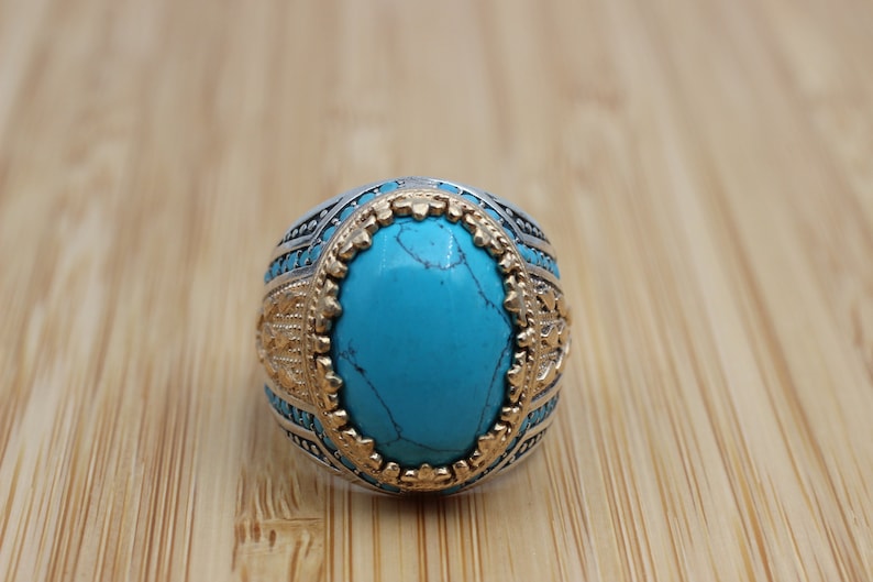 Turquoise Silver ring Seafoam