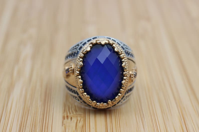 Sapphire Ring Silver-Sword