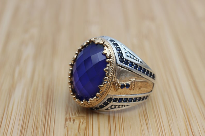 Sapphire Ring Silver-Sword