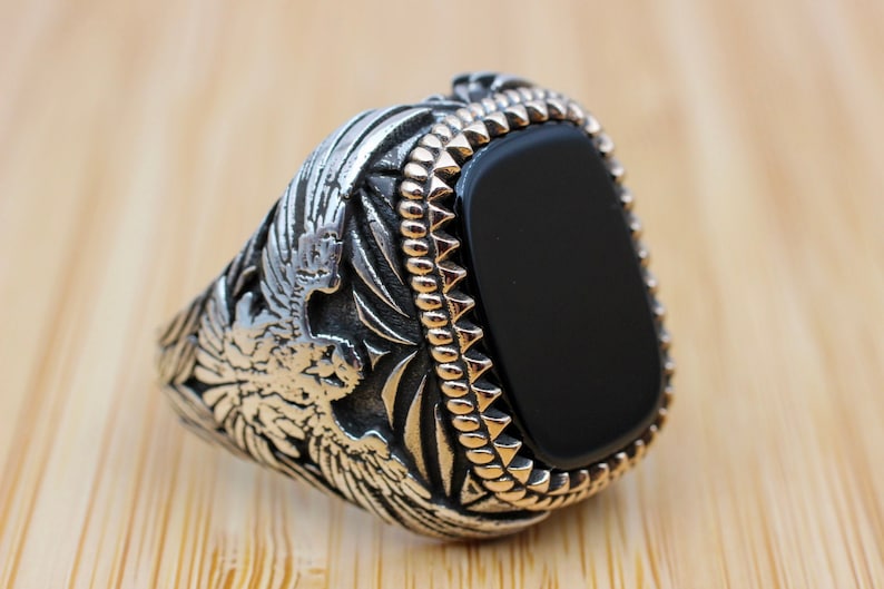 Onyx Silver ring-Night Soul