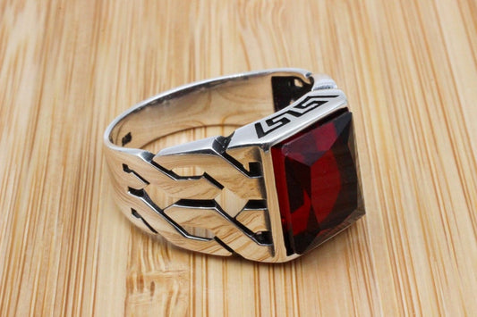 Ruby Silver ring-Starlight