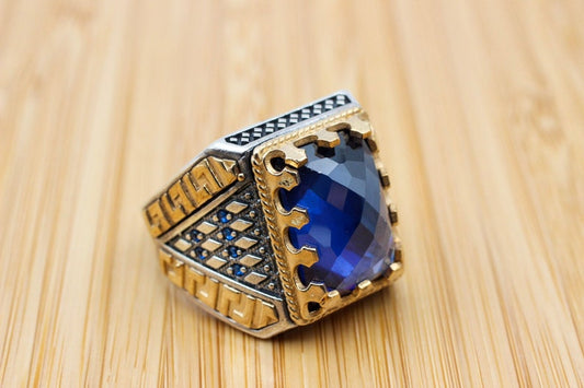 Sapphire Ring Silver-Turkish Empire