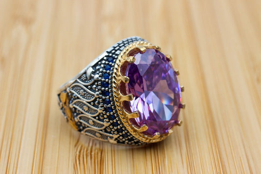 Amethyst Silver ring-Leader