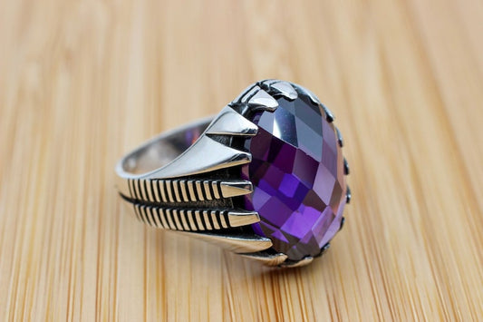 Amethyst Silver ring-Whisperer