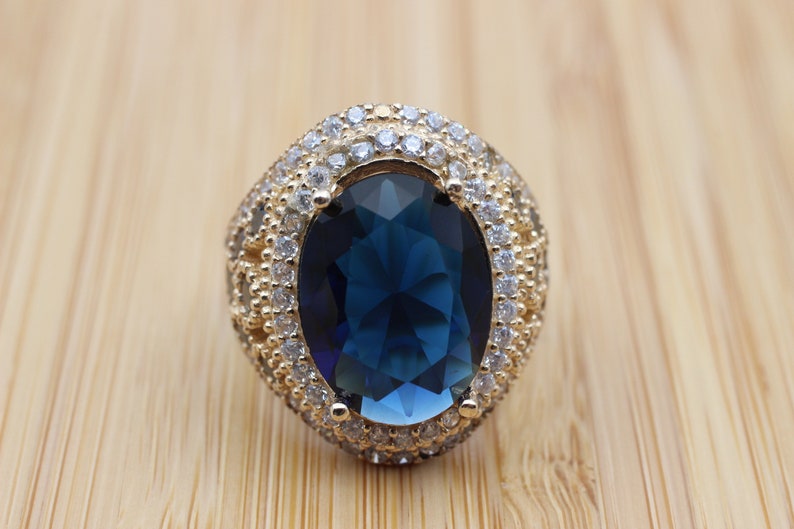 Sapphire Queen Women's Silver Ring