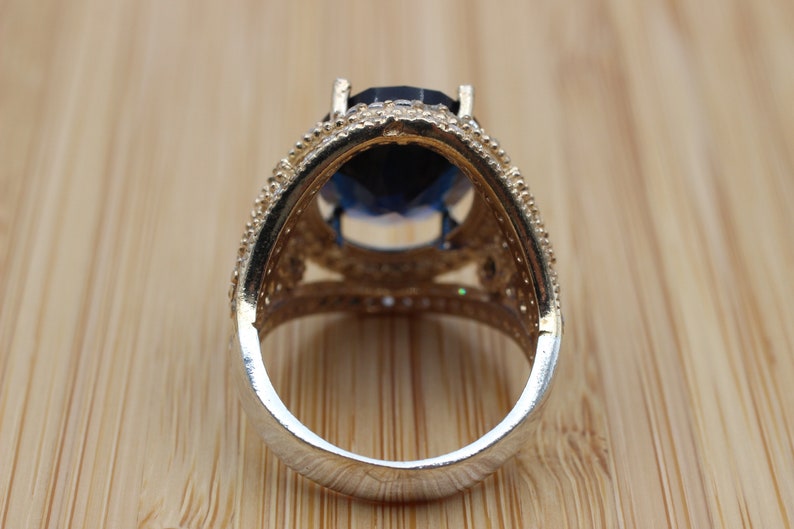 Sapphire Queen Women's Silver Ring