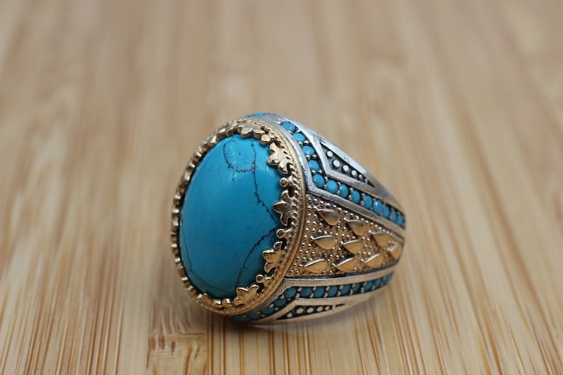 Turquoise Silver ring Seafoam