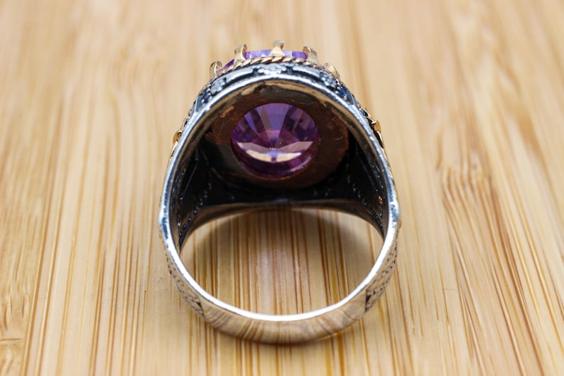 Amethyst Silver ring-Royal Velvet