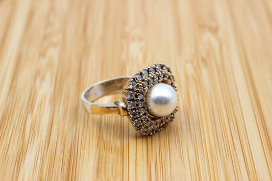 Ocean Pearl  Women's Silver Ring