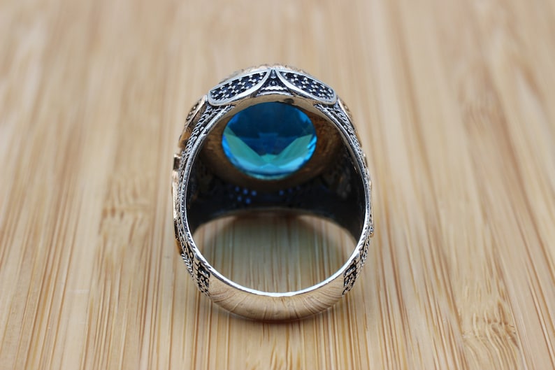 Aquamarine Silver ring-Pirates of Caribbean