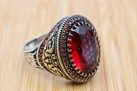 Ruby Silver Ring-Queen of Turkey