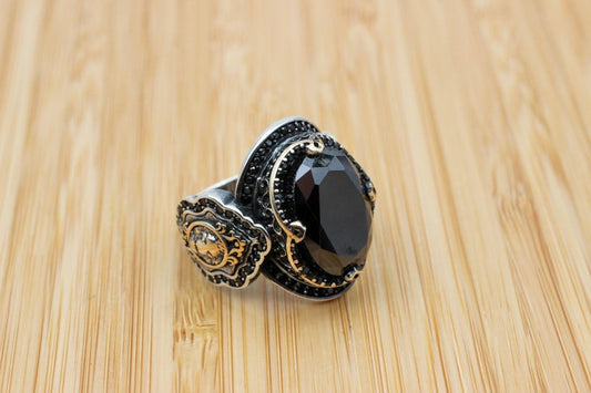 Onyx Silver ring-Turkish Empire