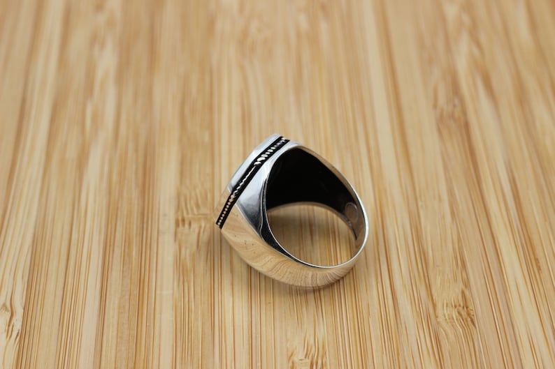 Turquoise Silver ring for Men Standard