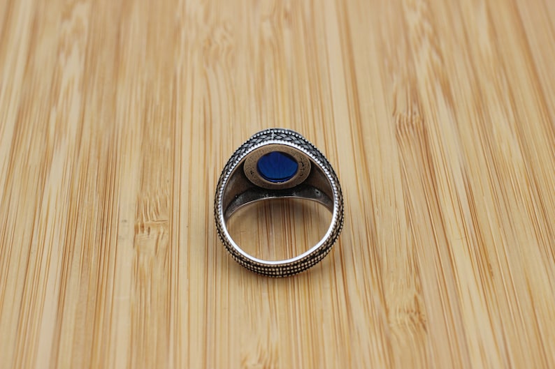 Sapphire Ring Silver-Blue Cascade