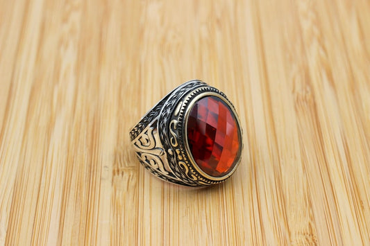 Ruby Silver Ring-Silverado