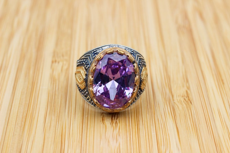 Amethyst Silver ring-Royal Velvet