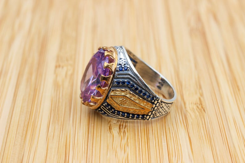 Amethyst Silver ring-Royal Velvet