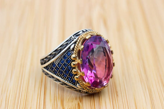 Tourmaline Ring Silver-Lavender Dream