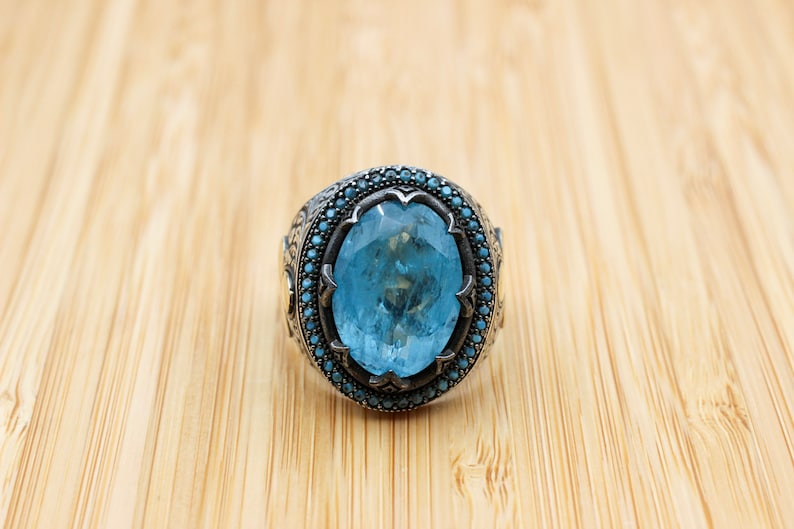 Tourmaline Ring Silver-Mystique Blue