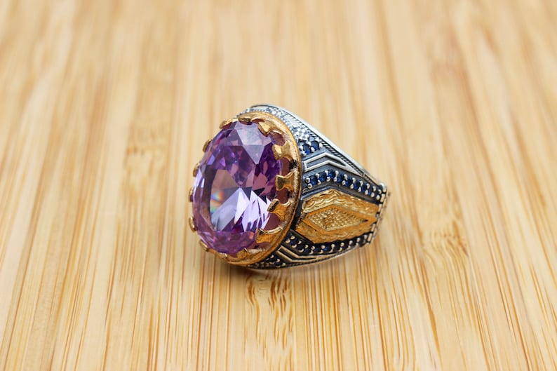 Amethyst Silver ring-Royal Velvet