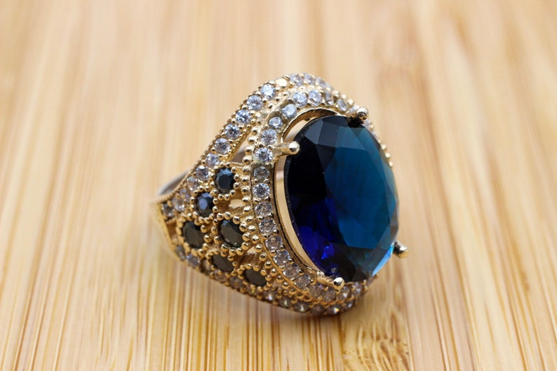 Sapphire Queen Women's Silver Ring