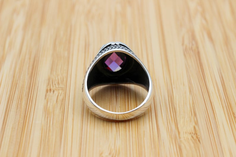 Amethyst Silver ring-Turkish Amulet